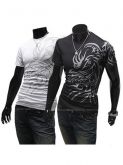 Algodão de manga curta Crewneck Casual T-shrits
