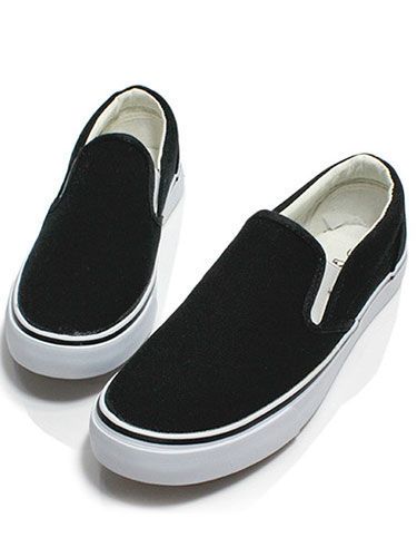 Slip-on Senhora Canvas Sneakers sola de borracha