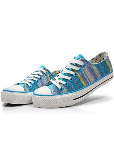 Lady Lace 'Up Canvas Sneakers sola de borracha