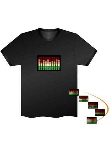 Som Activated LED EL t-shirt
